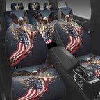 5 Pcs Premium Eagle Car Seat Cover, Breathable & Washable Car Seat Covers Full Sets, Fashionable Printed Seat Covers for Cars Interior, Universal Fit for Most Cars, Sedan, Truck, SUV