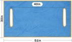 Golf Cart Seat Covers, Lake Blue Golf Cart Seat Towel Blanket for All EZGO, Club Cars, Icon and More 2/4-seats Cart, 100% Microfiber, Essential Golf Cart Accessories, 51'' x 31''
