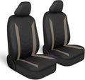 Motor Trend SpillGuard 2 Beige Seat Covers for Cars & Seat Covers for Trucks - Neoprene Lining Waterproof Car Seat Covers Front Seats Only - SUV Seat Covers Protector - Forros para Asientos de Carro