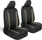 Motor Trend SpillGuard 2 Beige Seat Covers for Cars & Seat Covers for Trucks - Neoprene Lining Waterproof Car Seat Covers Front Seats Only - SUV Seat Covers Protector - Forros para Asientos de Carro