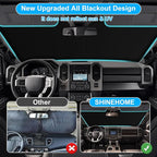 Car Sun Shade for 2015-2020 2021 2022 2023 2024 2025 2026 Ford F150 Windshield Sun Shade, Sun Visor Windshield Screen Cover for F150 Front Window Sunshade Foldable Auto Interior Accessories