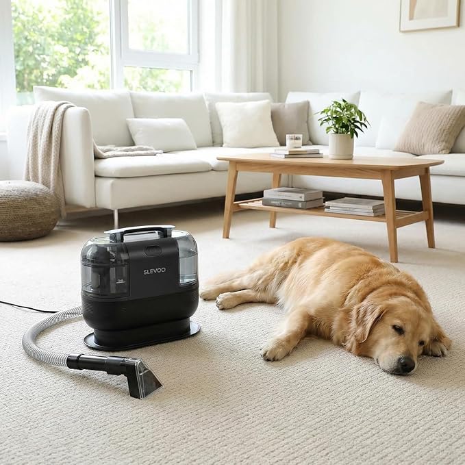 Portable Carpet Cleaner, 2026 New Upholstery Cleaner Pet Spot Stain Remover with 20Kpa Strong Suction, 500W Powerful Motor
