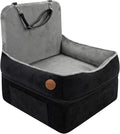 Elevated Dog Cat Car Safety Seat - Waterproof,Black