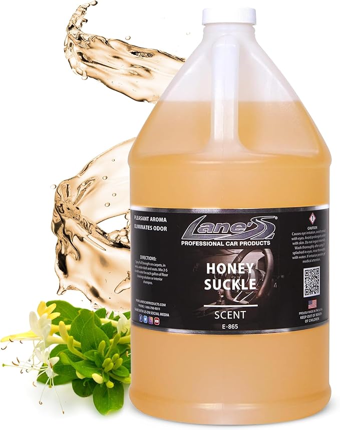 LANE'S Honey Suckle Car Air Freshener - Honey Suckle Scent - 1 Gallon (128oz) Liquid