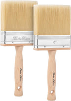 Bates- Deck Stain Brush, 4 Inch, 2 Pack, Wooden Handle, Stain Brushes for Wood, Deck Brush, Large Paint Brushes