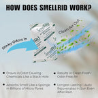 SMELLRID Activated Charcoal Smell Absorbent [30 Pack] - Mini 15g (2.4" x 3.2") Pack Treats 7 Sq. Ft.- Premium Natural Absorber Protects Against Odor, Dampness & Rust