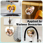 Custom Air Fresheners with Picture - Personalized Double Sided Photo Text Air Freshener Mothers Day Gifts, Christmas, Mom Gifts for Valentines Day