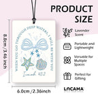 Lacama Blue Beachy Christian Car Air Freshener 3Pcs, Christian Car Accessories for Women,Coastal Bible Verse Cars Scents Air Freshener for Girls Gifts, Beach Car Accessories Interior Mirror Decor