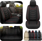 Car Seat Covers for Honda Accord 2000-2026, Premium Nappa Leather Car Seat Cover, Stylish Sport Seat Covers， Automobile Seat Cover Sets.(Standard 5 Seats/Black)