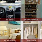 Custom Air fresheners with Picture - Personalized Photo Air Freshener for Car,Personalized Double Side Photo Text for Car Bathroom, Wardrobe Gifts for Boyfriend Men Women (Round, personalized)