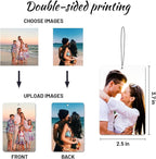 5pcs Custom Air Fresheners with Picture - Personalized Double Sided Photo Text Air Freshener for Car Wardrobe Bathroom Hanging Ornaments