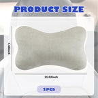2PCS Car Headrest Pillow,Soft & Comfortable Car Neck Pillow for Driving Fatigue Relieve,All-Season Universal Cars Head Rest Pillows Automotive Interlor Accessorles for Cars (Gray/2PCS)