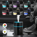 Sun Walker Smart Car Fragrance Diffuser, 80ml USB-Powered Ultrasonic Mist Humidifier Air Freshener with Lights, Portable Essential Oil Diffuser Aromatherapy Humidifier for Car Office Bedroom