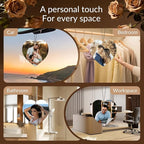 HINFKA Custom Air Fresheners with Picture, Personalized Double Sided Photo Air Freshener, Customized Gifts for Men Women Pet Lovers (Heart)