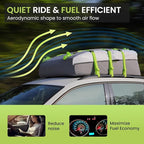 Sailnovo Rooftop Cargo Carrier Roof Bag,20 Cubic feet Soft PVC Waterproof Roof Bag for Most Vehicles with/Without Rack with Strap,Anti-Slip Mat,Padlock,Foldable Car Top Carrier for Road Trip Camping