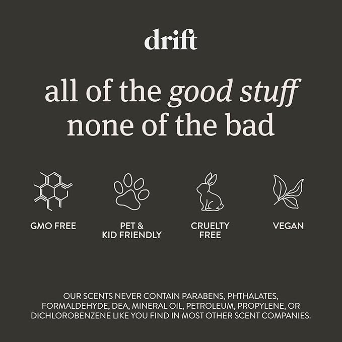 Drift Car Air Freshener - The Original Wood Air Freshener - Car Odor Eliminator - Long Lasting Scent - Auto Accessories - Metal Clip - Essential Oils - Clean Ingredients - Cabana Scent Starter Kit