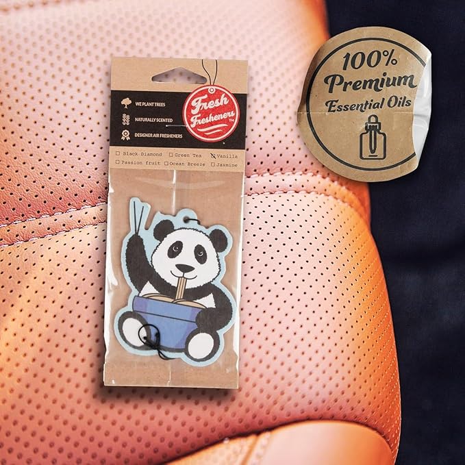 Fresh Fresheners Cute Kawaii Car Air Fresheners 4-pack Scented With Premium Oils (Scented Sweetie 4-Pack)