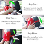 Sexysamba Car Headrest Pillow,Cartoon Neck Pillow for Car,Comfortable Soft Car Seat Pillow for Driving,Head Rest Cushion,Cute Neck Pillow for Travelling and Home 2Pcs (Pink Pig)
