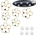 Daisy Flower Air Vent Clip - Colorful Car Accessories for Women Interior, Cute Set, White