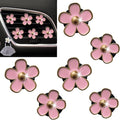 6 PCS Daisy Car Decorations, Cute Flower Air Vent Clip Dashboard Outlet Freshener Clips Interior Decor Charm Accessories for Girls Women (Pink), Count (Pack of 1)