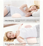 Lumbar Support Pillow for Sleeping,Premium Memory Foam Lower Back Pain Relief Bed Rest Support Pillows for Car Bed,Couch,Waist Support Care Cushion,Sleep Lumbar Pillow (Light Pink)