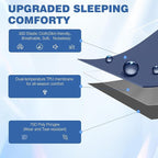OUTSKIRT Ultralight Self Inflating Sleeping Pad, 4" Thick Camping Mattress with Pump Pack, 9.5 R-Value Insulated Sleeping Mat, Portable Camping Bed for Tent, Car, Truck or Van, 4 Season Camp Mattress