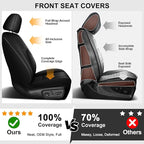 AOMSAZTO Custom Fit Seat Covers for Toyota Camry 2025 2026 LE SE Waterproof Truck Seat Cushion Protectors, Full Set Faux Leather (Black,Camry LE SE)