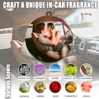 12/24/48/72/96Pcs Custom Logo Air Fresheners, Wholesale Custom Double-Sided Car Air Fresheners with Photo Text Logo, Drift Car Air Fresheners Car Charms for Rear View Mirror (12 Round)