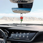 6 Pcs Rose Car Air Fresheners, Funny Rose Hanging Car Air Fresheners Long Lasting Cute Car Mirror Scented Hanging Car Decoration Ornaments Gift Interior Accessories for Men Women