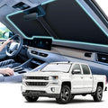 SINGARO 300T Universal Car Windshield Sun Shade, Foldable Reflective for Windshield & Window Shades with Overlapping Design, Car Interior Accessories (68.8" L x 35" W)