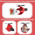 2Pcs Pilot Car Air Freshener, Cute Duck Car Vent Clip Air Freshener Automotive Air Outlet Fan Diffuser, Automotive Interiors Vent Decoration (Green+Red)