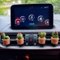 Cute LOVE Cactus Air Vent Decorations, Car Air Freshener Vent Clip with Aroma Pad, 4 Pack Vent Clips Accessories for Women Car Decor Gifts (Green LOVE, Tasteless)