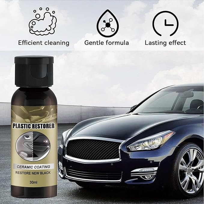 Car Interior Cleaner - Detailing Polishing Shine Protectant - 30ml Car Dashboard Cleaner Agent - for Trim Windshield Rubber Panel Truck Vehicle Sedan Scooter SUV