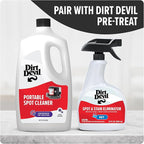 Dirt Devil Pet Portable Spot Cleaner Solution, 64 oz., Fresh Blossom Scent, Upholstery and Carpet Shampoo Solution, Eliminates Pet Messes and Odors, Pair with Dirt Devil Portable Spot Cleaners