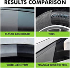 Plastic Restorer,Black Trim Restorer-UV Protection & Dirt,Add Shine and Protect Exterior Trim with Durability,Plastic Restorer for Cars Black Exterior & Interior Care for Detailing,10.15 FL OZ
