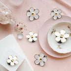 Daisy Air Vent Clip Flower Decoration - Air Conditioning Outlet Freshener for Car Interior - Colorful Accessories Set for Women (SCENTED-White)