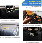 Astrology Sun Planet Stars Windshield Sunshade Car Sun Shade Front Window Shade for Truck SUV Blocks UV Rays Sun Reflector Visor Protector Accordion Folding