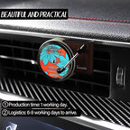 Personalized Customized Photo Car Air Freshener，Double Sided Customized Car Fresheners，Custom Air Fresheners With Picture for Boyfriend、Dad、Mom、Music Lovers.（6pcs vinyl）