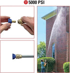 Simpson Cleaning 80177 5000 PSI Universal Second Story High Reach Pressure Washer Nozzle Kit, Soap and Rinse, 1/4-Inch Quick Connect, Cold-Water Use