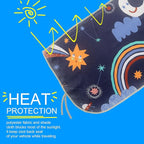 Car Window Shades for Side Windows Baby and Kids,Car Back Window Sun Shade Covers,Strong Magnetic Sunshades Curtains for Truck,27.5" x 19.5" (Starry Sky)