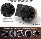 Car Freshener Air, Car Air Freshener Cover record Player Ventilation Clip, Music Gifts, 1pcs Car Vent Clip Air Diffuser With 10 PCS Refill Pads Air Freshener for Singer Best Fans Gift