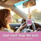 RAINBOW ABBY Hanging Car Air Freshener Diffuser 2 Pack - Jasmine Dragonfruit Fragrance Oil, 45+ Days Long Lasting, Essential Oil Diffuser for Car