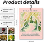 Girly Pink Christian Bible Car Air Freshener 4 Pcs - Coquette Bow Christian Love Like Jesua Air Freshener Hanging Decor for Cars Closet Drawer Books, Girly Car Accessories Mirror Decor for Women