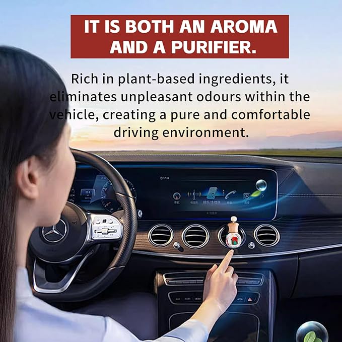 Car Air Freshener Diffuser Christmas Set, Hanging Car Scents Air Freshener, Car Fresheners Long Lasting, Essential Oil Diffuser, Christmas Fragrance Oil, 4pcs