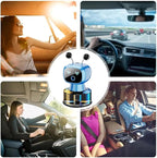 Robot Intelligent Aromatherapy Machine, Smart Cute Robot Car Air Freshener - Fine Spray/Fillable/Four-Gear Adjustment/Vibration Sensing/On-Off/Large Capacity Long-Lasting Fragrance/Blue-V2(Ocean)