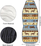 Car Seat Covers 2 Pcs Front Seats Only Interior Covers Fashion Auto Interior for Car Sedan Auto Truck SUV Easy to Install（Aztec Cowboy Print 83）