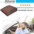 Car Seat Cushion, Car Seat Cushions for Driving with Comfort Memory Foam - Sciatica & Back Pain Relief, Suitable for Car, Truck, Office Chair (Brown)