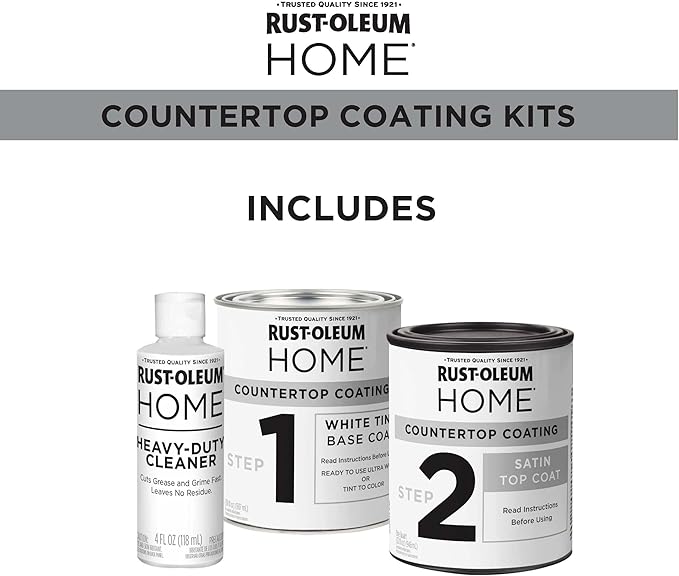 Rust-Oleum 384962 Home Countertop Coating Kit, Satin White