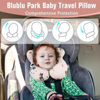 Baby Travel Pillow Upgraded, Soft Baby Head Support Pillow for Newborn Toddler, Babies Neck Car Seat, Pushchair and Strollers, Deer