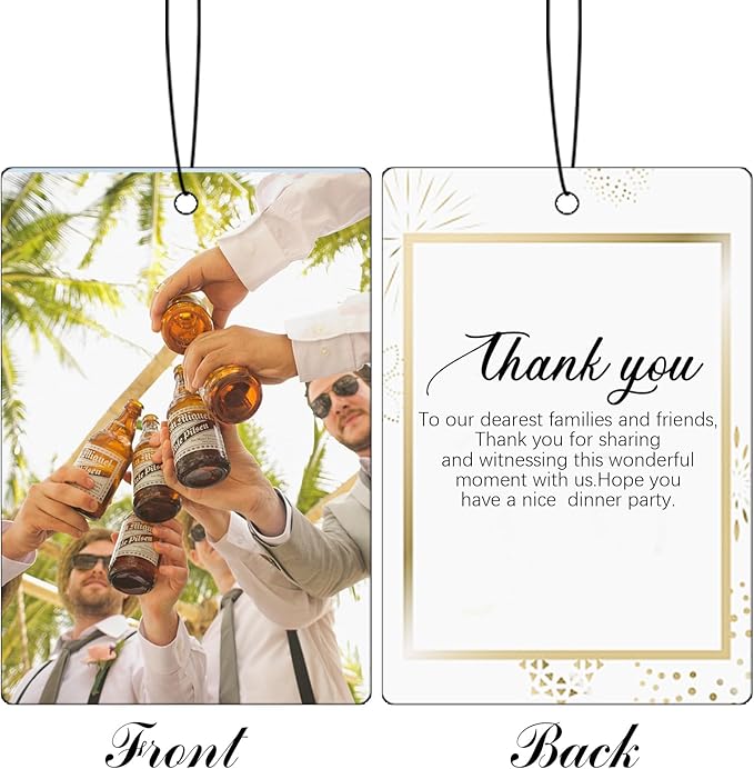 Custom Car Air Fresheners Bulk 10–100 PCS, Personalized Double-Sided with Photo Text Logo, Wholesale Auto Air Freshener for Wedding Party Business Promotion Gifts (Personalized, 10PCS-Rectangle)